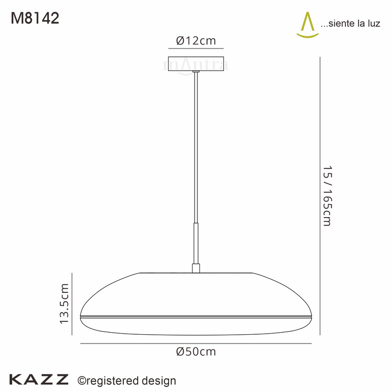 Load image into Gallery viewer, Mantra M8142 Kazz Pendant 50cm Round, 6 x E27 (Max 20W LED), Wood - 56650
