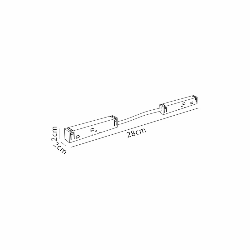 Load image into Gallery viewer, Mantra M8314 Magneto Track Connector. Black -
