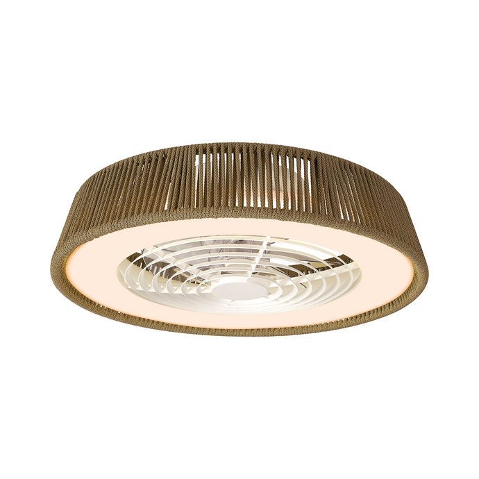 Mantra M8227 Polinesia Nautica 70W LED Dimmable Ceiling Light With Built-In 35W DC Reversible Fan, Beige Oscu, 4200lm -