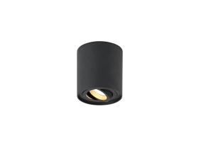 Load image into Gallery viewer, Deco D0478 Rico Adjustable Cylinder Spotlight, 1 Light GU10, Sand Black - 44214
