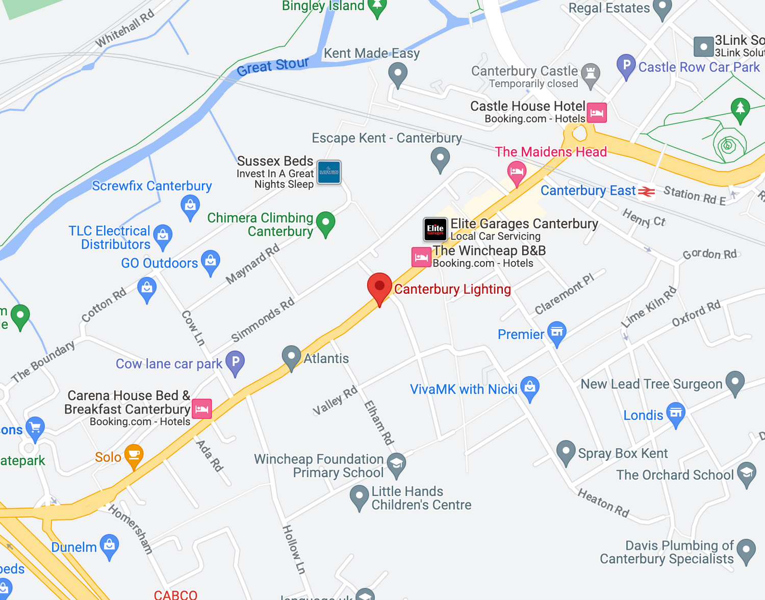 Canterbury Lighting Supplier of Light Fittings & Fixtures for Kent