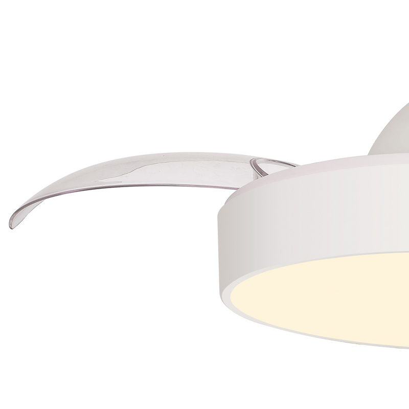 Load image into Gallery viewer, Mantra M8755 Alaska Mini 45W LED Dimmable Ceiling Light With Built-In 25W DC Fan, 2700-5000K Remote Control, 2500lm, White -
