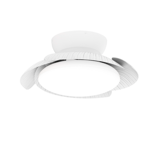 Mantra M8233 Aloha 45W LED Dimmable Ceiling Light With Built-In 30W DC Reversible Fan, White, 3500lm -