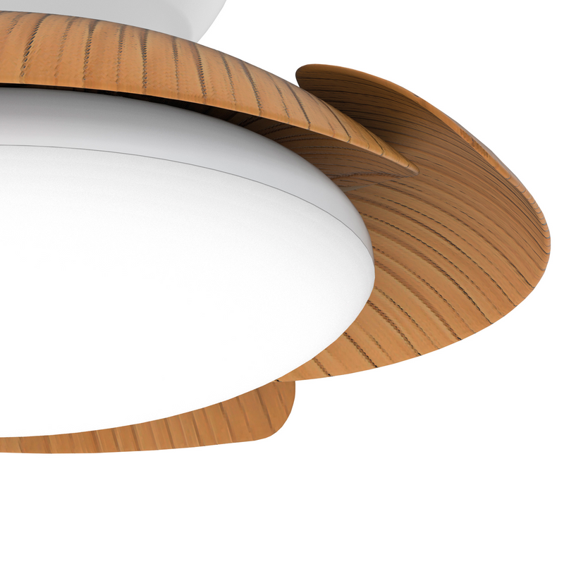 Load image into Gallery viewer, Mantra M8234 Aloha 45W LED Dimmable Ceiling Light With Built-In 30W DC Reversible Fan, Wood, 3500lm -
