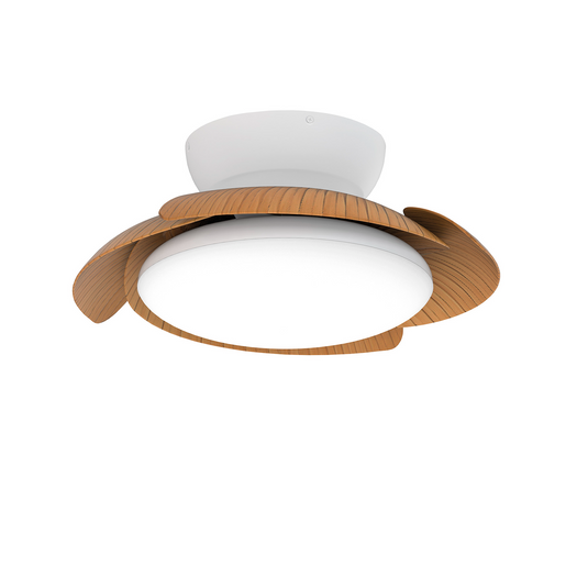 Mantra M8234 Aloha 45W LED Dimmable Ceiling Light With Built-In 30W DC Reversible Fan, Wood, 3500lm -