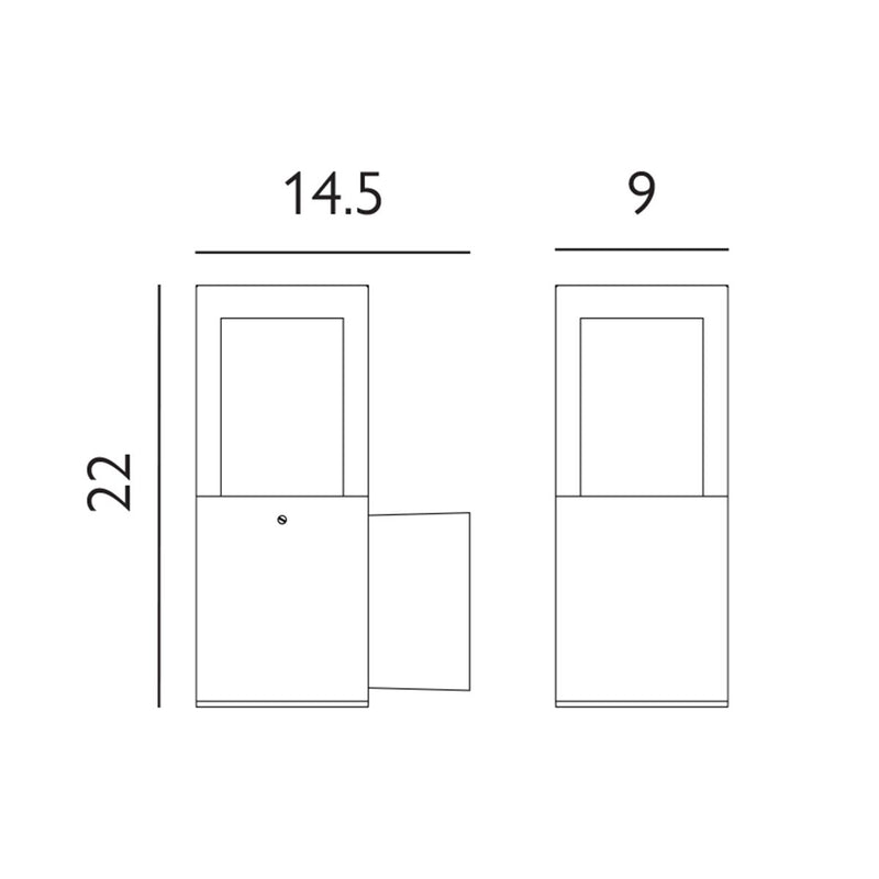 Load image into Gallery viewer, Elstead Lighting ARENDAL-WALL-BLK Arendal 1 Light Wall Light, Black -

