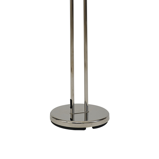 Deco D0826PN Brazier 2 Light Floor Lamp With USB 2.1 mAh Socket, 20+5W LED, 3000K Touch Dimmer, 2300lm, Polished Nickel, 3yrs Warranty - 53550