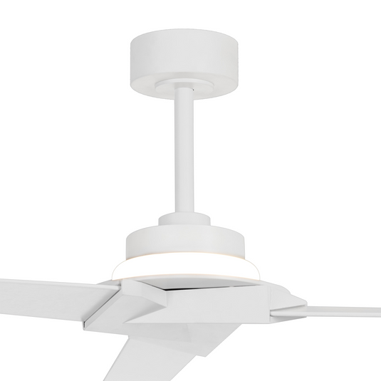 Mantra M8724 Brisa 20W LED Dimmable Ceiling Light With Built-In 40W DC Reversible Fan, 2700-5000K Remote Control, White, 1400lm, IP44 -