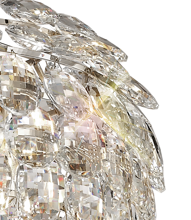 Load image into Gallery viewer, Diyas IL32800 Coniston Pendant, 3 Light E14, Polished Chrome/Crystal
