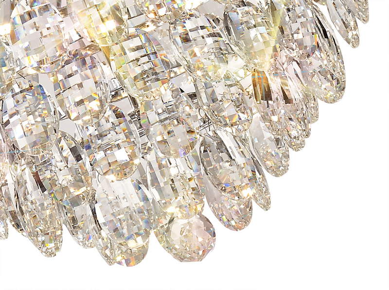 Load image into Gallery viewer, Diyas IL32801 Coniston Pendant, 6 Light E14, Polished Chrome/Crystal
