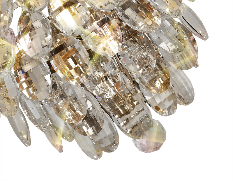 Load image into Gallery viewer, Diyas IL32806 Coniston Wall Lamp, 1 Light E14, Polished Chrome/Crystal
