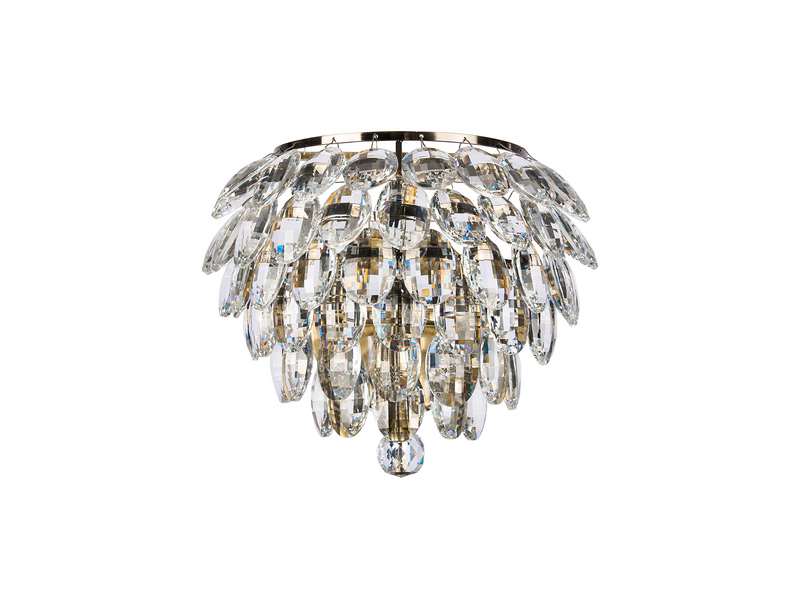 Load image into Gallery viewer, Diyas IL32807AB Coniston Wall Lamp, 1 Light E14, Antique Brass/Crystal - 60964
