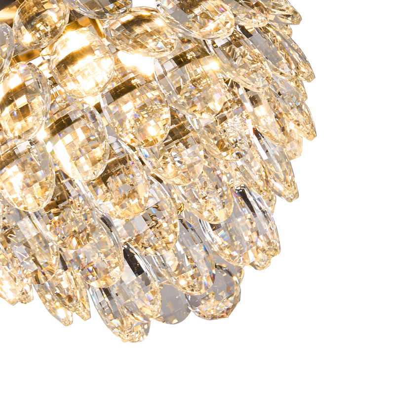 Load image into Gallery viewer, Diyas IL32807AB Coniston Wall Lamp, 1 Light E14, Antique Brass/Crystal - 60964
