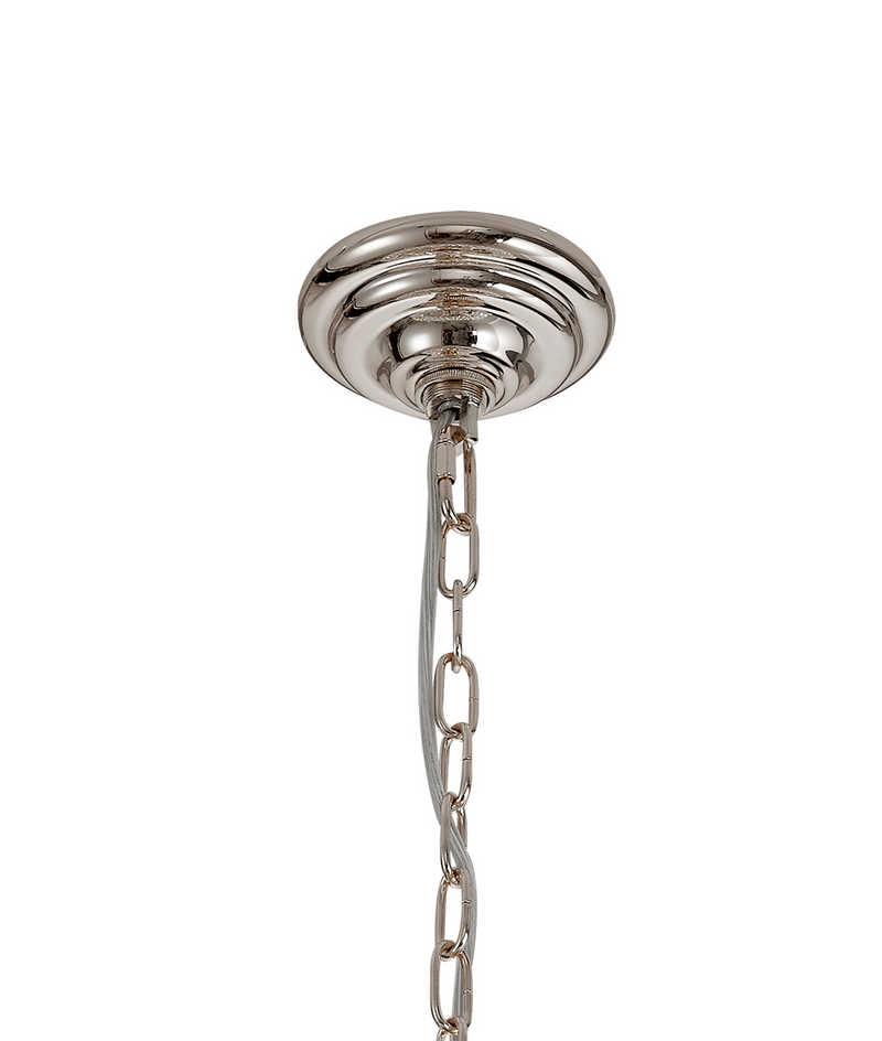 Load image into Gallery viewer, Diyas IL32808 Coniston Pendant, 12 Light E14, Polished Chrome/Crystal
