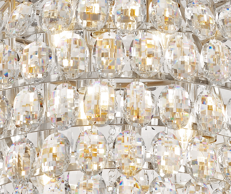 Load image into Gallery viewer, Diyas IL32808 Coniston Pendant, 12 Light E14, Polished Chrome/Crystal
