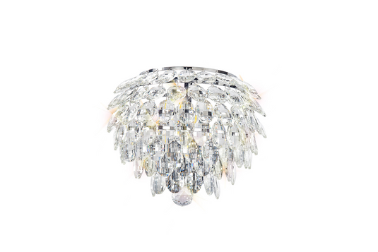 Diyas IL32828 Coniston Wall Lamp, 2 Light E14, Polished Chrome/Crystal