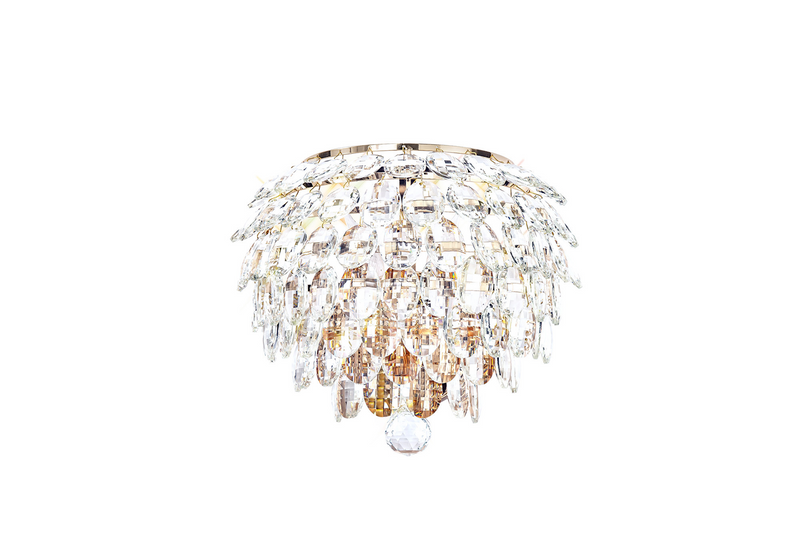 Load image into Gallery viewer, Diyas IL32829 Coniston Wall Lamp, 2 Light E14, French Gold/Crystal
