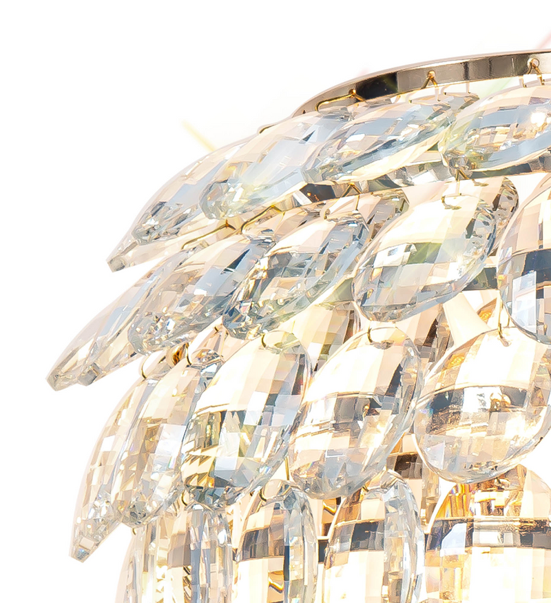 Load image into Gallery viewer, Diyas IL32829 Coniston Wall Lamp, 2 Light E14, French Gold/Crystal

