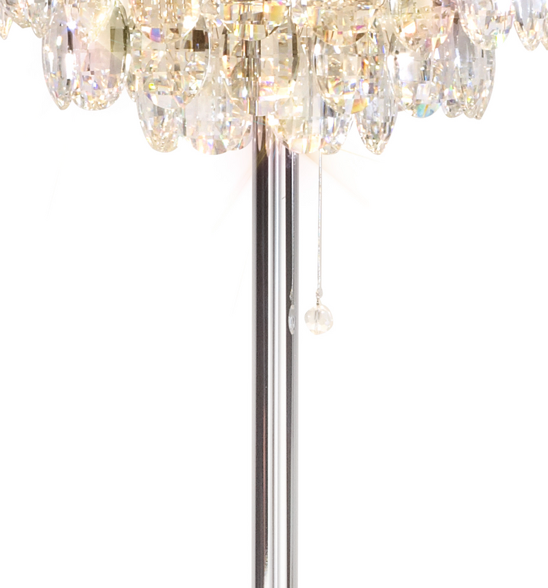 Load image into Gallery viewer, Diyas IL32835 Coniston Floor Lamp, 3 Light E14, Polished Chrome/Crystal
