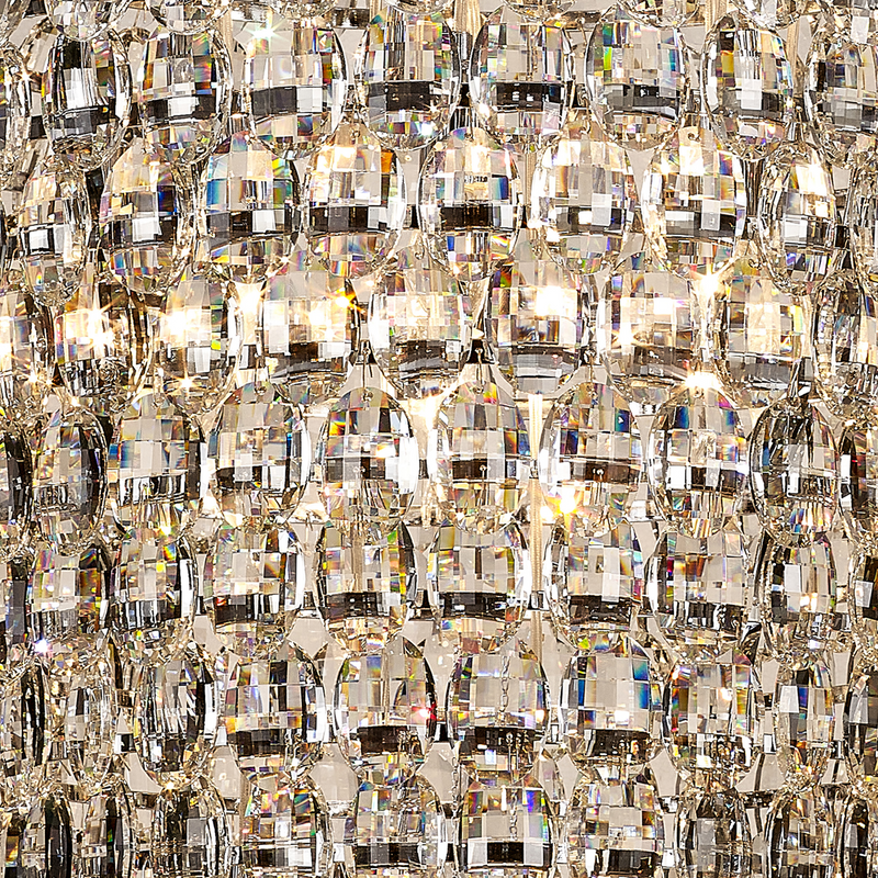 Load image into Gallery viewer, Diyas IL32847 Coniston Tall Acorn Pendant, 20 Light E14, Polished Chrome/Crystal
