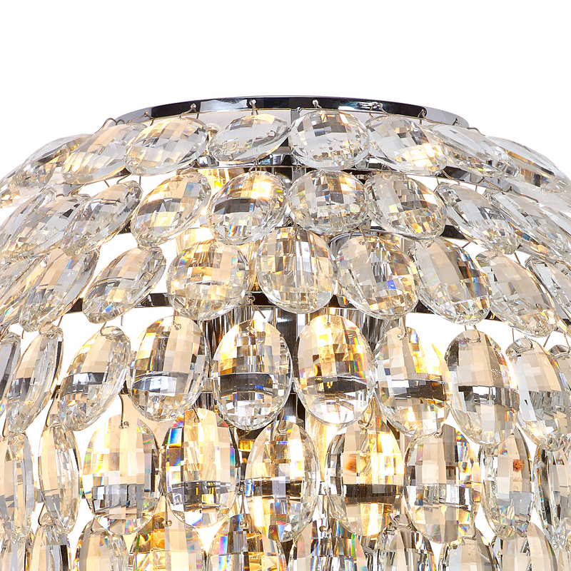 Load image into Gallery viewer, Diyas IL32910 Coniston Tall Wall Lamp, 4 Light E14, Polished Chrome/Crystal
