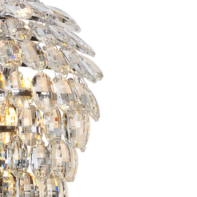 Load image into Gallery viewer, Diyas IL32910 Coniston Tall Wall Lamp, 4 Light E14, Polished Chrome/Crystal
