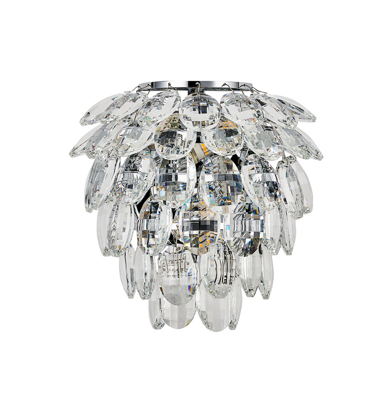 Load image into Gallery viewer, Diyas IL32890 Coniston IP Wall Lamp, 2 Light G9, IP44, Polished Chrome/Crystal
