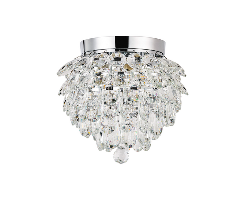 Load image into Gallery viewer, Diyas IL32892 Coniston IP Ceiling, 3 Light G9, IP44, Polished Chrome/Crystal
