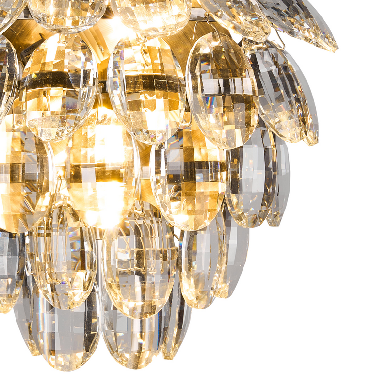 Load image into Gallery viewer, Diyas IL32895AB Coniston IP Wall Lamp, 2 Light G9, IP44, Antique Brass/Crystal - 60966
