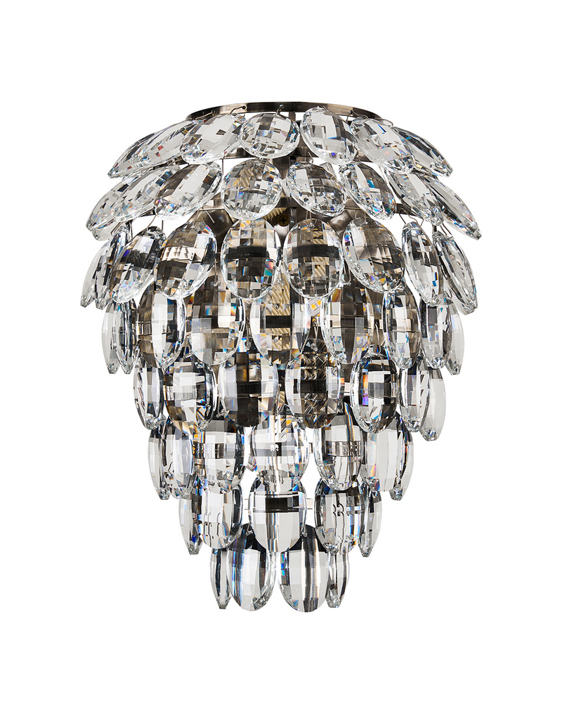 Load image into Gallery viewer, Diyas IL32896AB Coniston IP Wall Lamp, 4 Light G9, IP44, Antique Brass/Crystal - 60965
