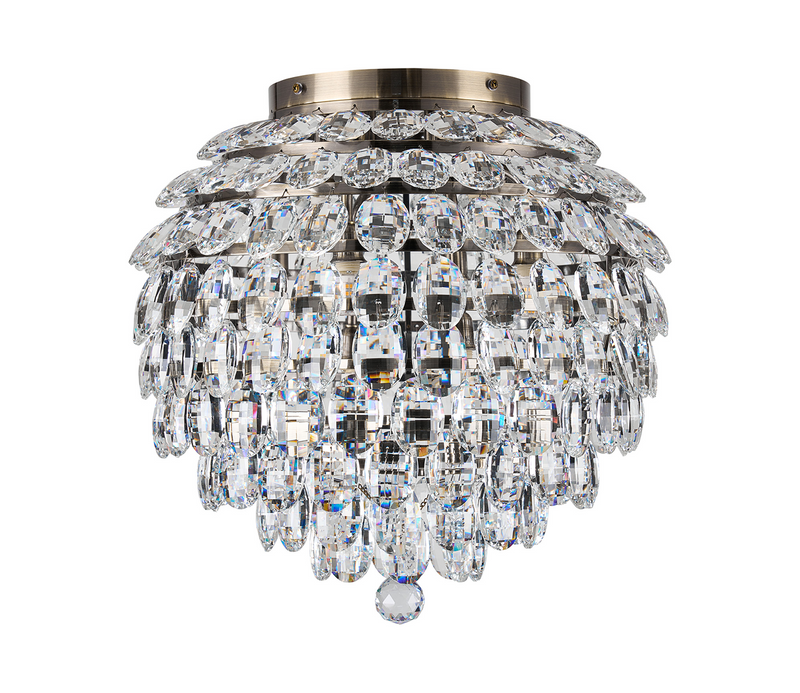 Load image into Gallery viewer, Diyas IL32899AB Coniston IP Ceiling, 8 Light G9, IP44, Polished Chrome/Crystal - 60969
