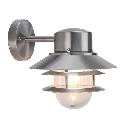 Elstead Lighting COPENHAGEN-BSS Copenhagen 1 Light Wall Lantern - Brushed 304 Stainless Steel -