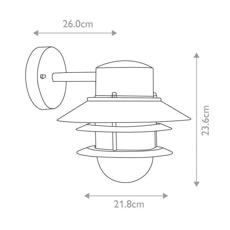 Load image into Gallery viewer, Elstead Lighting COPENHAGEN-BSS Copenhagen 1 Light Wall Lantern - Brushed 304 Stainless Steel -
