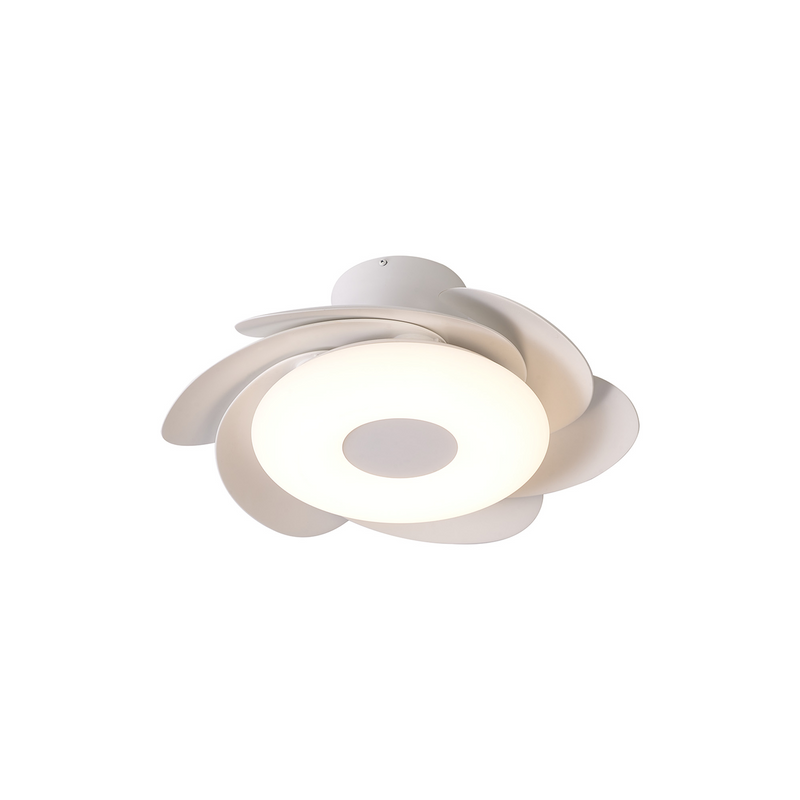 Load image into Gallery viewer, Mantra M8703 Flowers 24W LED Dimmable Ceiling Light With Built-In 25W DC Reversible Fan, Remote Control 2700-5000K, 2900lm, White -
