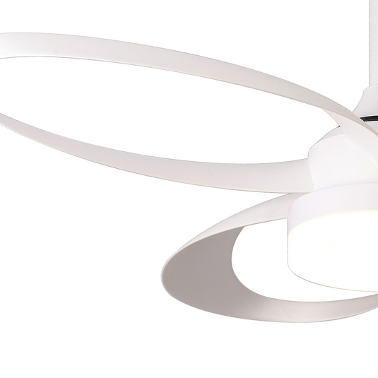Mantra M8700 Infinity Fan 24W LED Dimmable Ceiling Light With Built-In 30W DC Reversible Fan, Remote Control 2700-5000K, 1800lm, White -