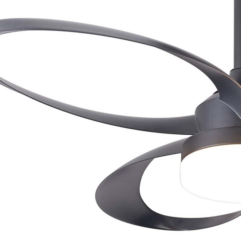 Load image into Gallery viewer, Mantra M8701 Infinity Fan 24W LED Dimmable Ceiling Light With Built-In 30W DC Reversible Fan, Remote Control 2700-5000K, 1800lm, Black -
