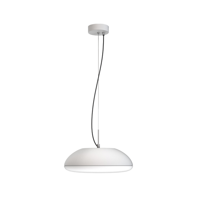 Mantra M8137 Kazz Pendant 38cm Round, 4 x E27 (Max 20W LED), White- 56643