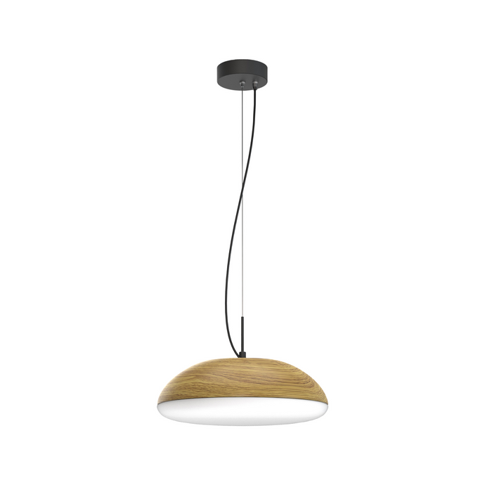 Mantra M8139 Kazz Pendant 38cm Round, 4 x E27 (Max 20W LED), Wood - 56645
