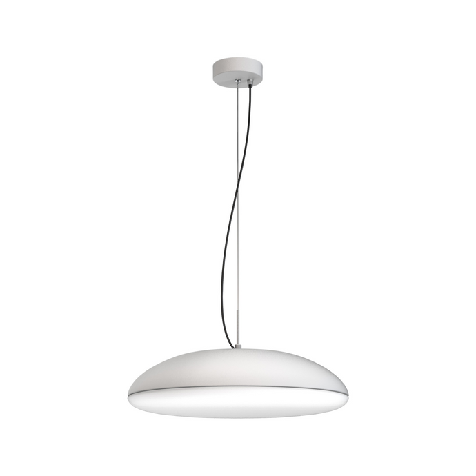 Mantra M8140 Kazz Pendant 50cm Round, 6 x E27 (Max 20W LED), White - 56646