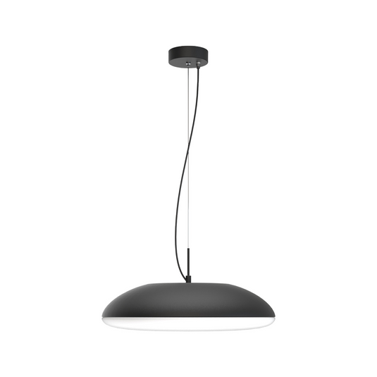 Mantra M8141 Kazz Pendant 50cm Round, 6 x E27 (Max 20W LED), Black - 56648