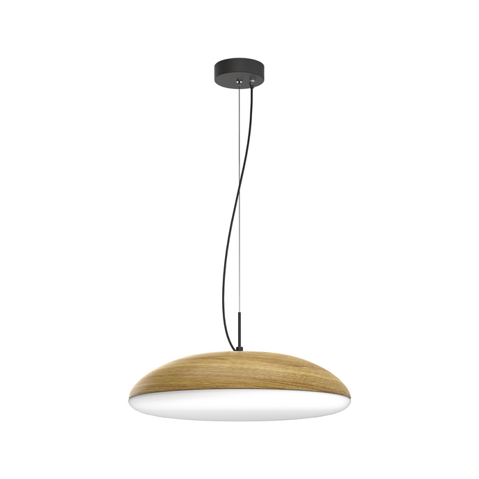 Mantra M8142 Kazz Pendant 50cm Round, 6 x E27 (Max 20W LED), Wood - 56650