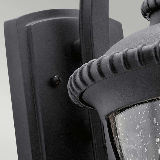 Kichler Lighting KL-ADMIRALS-COVE-L Admirals Cove 1 Light Large Wall Lantern, Textured Black -