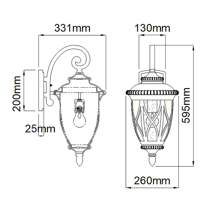 Load image into Gallery viewer, Kichler Lighting KL-ADMIRALS-COVE-L Admirals Cove 1 Light Large Wall Lantern, Textured Black -
