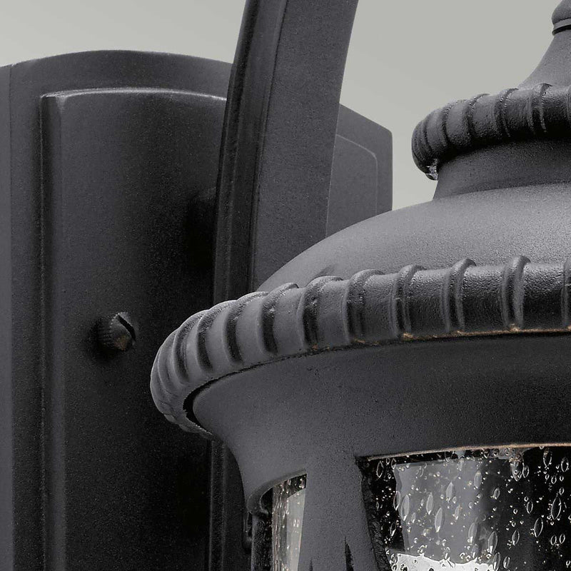 Load image into Gallery viewer, Kichler Lighting KL-ADMIRALS-COVE-M Admirals Cove 1 Light Medium Wall Lantern, Textured Black -
