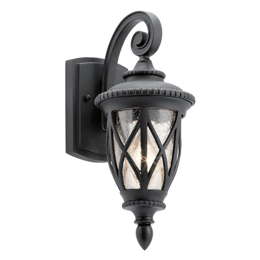 Kichler Lighting KL-ADMIRALS-COVE-S Admirals Cove 1 Light Small Wall Lantern, Textured Black -