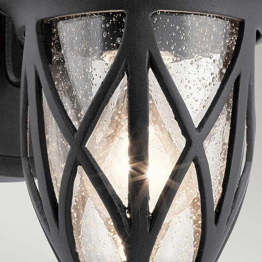 Kichler Lighting KL-ADMIRALS-COVE-S Admirals Cove 1 Light Small Wall Lantern, Textured Black -