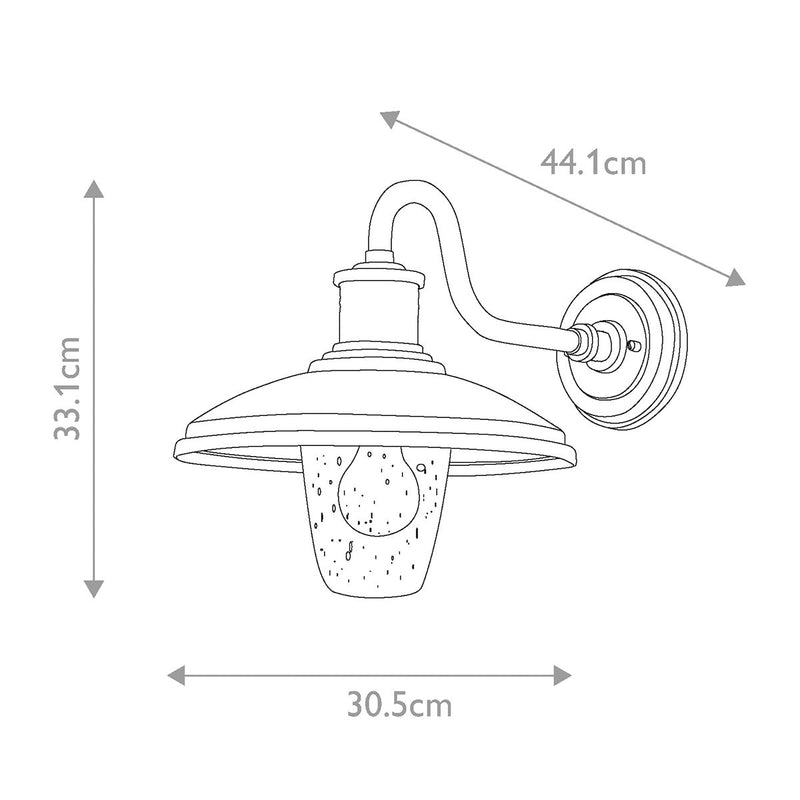 Load image into Gallery viewer, Kichler Lighting KL-ALLENBURY2-M-BKT Allenbury 1 Light Medium Wall Lantern, Textured Black -
