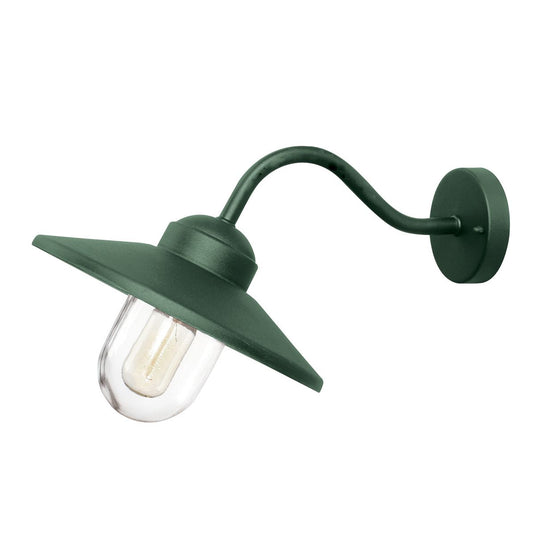 Elstead Lighting KLAMPENBORG-FGR Klampenborg 1 Light Wall Lantern, Fir Green -