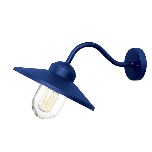 Elstead Lighting KLAMPENBORG-NVB Klampenborg 1 Light Wall Lantern, Navy Blue -