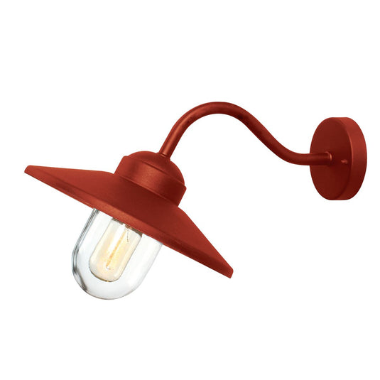 Elstead Lighting KLAMPENBORG-OXR Klampenborg 1 Light Wall Lantern, Oxide Red -